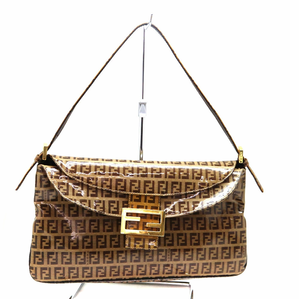 Fendi Mamma Bucket Zucchino One Shoulder Hobo Bag Brown